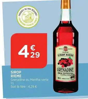 Bi1 Sirop rieme offre