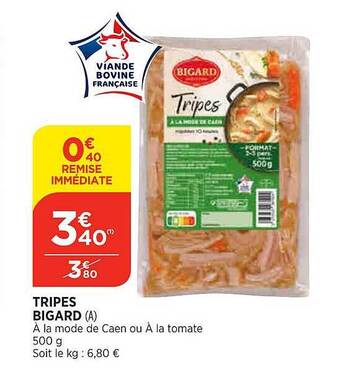 Bi1 Tripes bigard offre