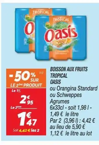 Netto Boissons aux fruits tropical oasis offre