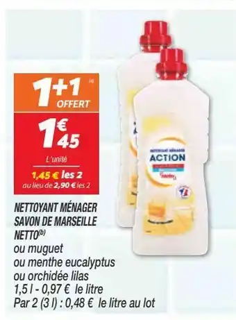 Nettoyants menager savon de marseille netto