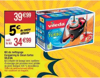 Migros Kit de nettoyage easywring & clean turbo vileda offre
