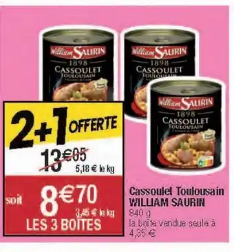 Migros Cassoulet toulousa in william saurin offre