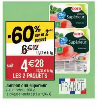 Migros Jambon cuit supérieur offre