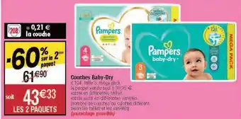Migros Couches baby-dry offre