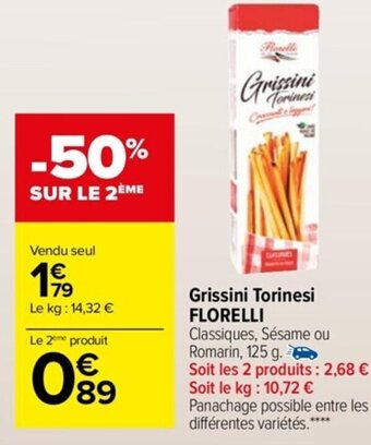 Carrefour Market Grissini Torinesi Florelli offre