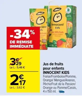 Jus De Fruits Pour Enfants Innocent Kids