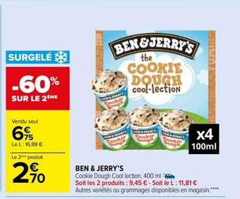 Carrefour Market Ben & Jerry's offre