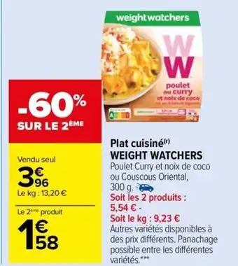 Carrefour Market Plat Cuisine Weight Watchers offre
