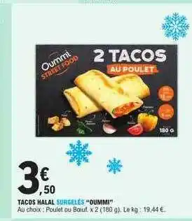 E.Leclerc Tacos halal surgelés offre