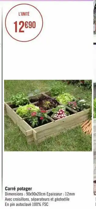 Carré potager