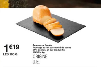 Monoprix Scamorza fumée offre