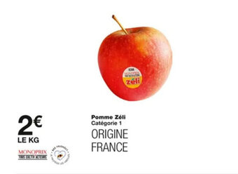 Monoprix Pomme zéli offre