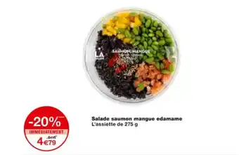 Monoprix Salade saumon mangue edamame offre