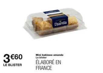 Monoprix Mini baklawa amande offre