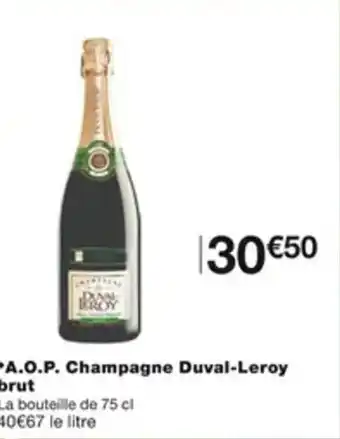 Monoprix A.O.P. champagne ducal-leroy brut offre