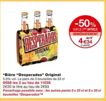Bière "desperados" original