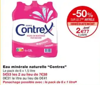 Monoprix Eau minérale naturelle "CONTREX" offre