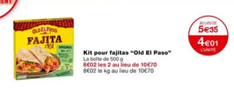 Monoprix Kit pour fajitas "OLD EL PASO" offre