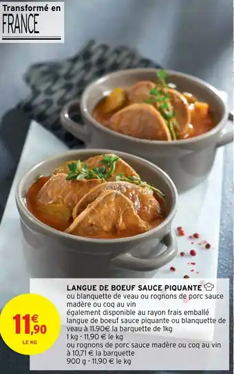 Langue de Bœuf Sauce Piquante
