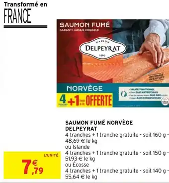Intermarché Saumon Fumé Norvège Delpeyrat offre
