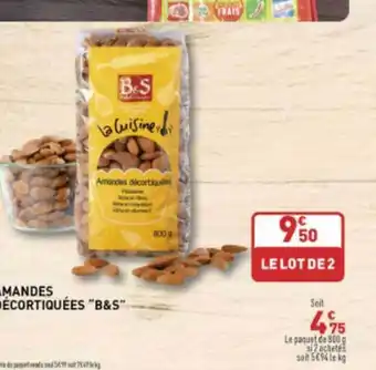 Grand Frais Amandes décortiquées offre