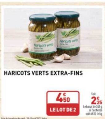 Grand Frais Haricots verts extra-fins offre