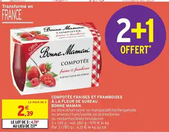 Compotée Fraises et Framboises à La Fleur de Sureau Bonne Maman