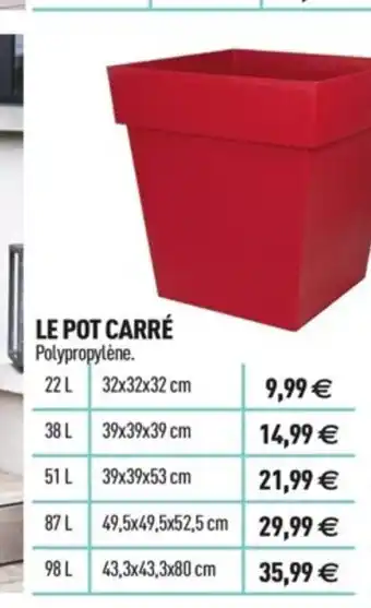 Centrakor Le Pot Carré offre