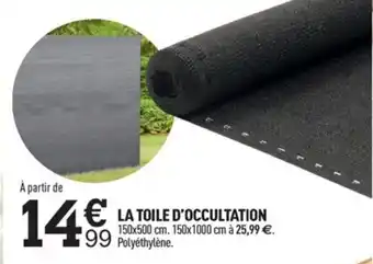 Centrakor La Toile D'Occultation offre