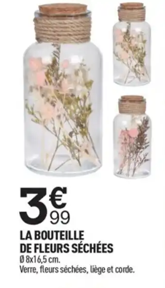 Centrakor La Bouteille de Fleurs Séchées offre