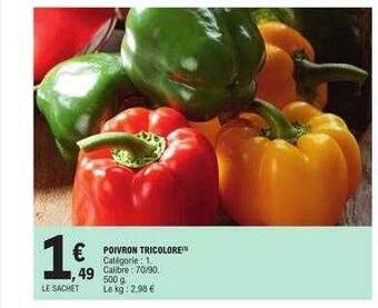 Poivron tricolore