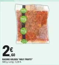 E.Leclerc Raisins golden offre