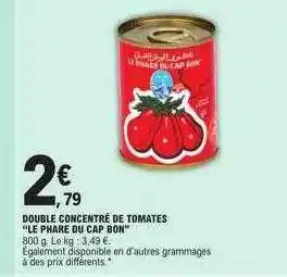 E.Leclerc Double concentré de tomates offre