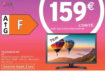 Téléviseur 28" LG