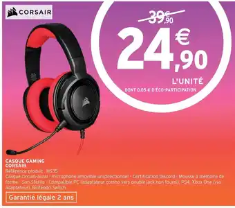 Casque Gaming Corsair