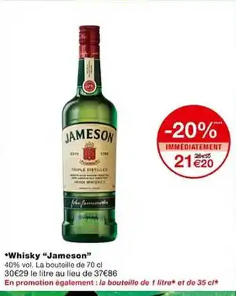 Monoprix Whisky offre