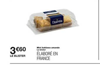 Monoprix Mini baklawa amande offre