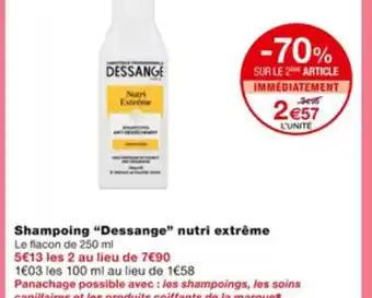 Monoprix Shampoing 'Dessange"Nutri Extrème offre