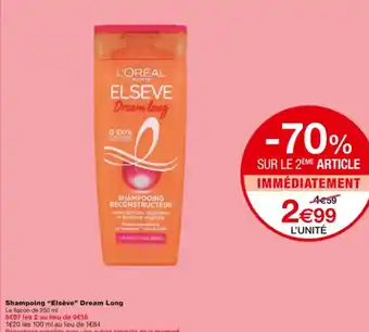 Monoprix Shampoing "Elsève" Dream Long offre