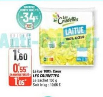 Laitue 100% Coeur les crudettes