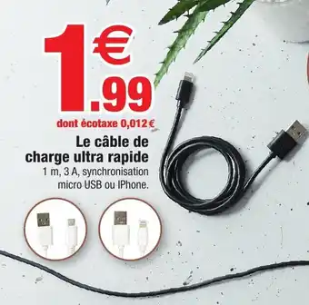 Le câble de charge ultra rapide