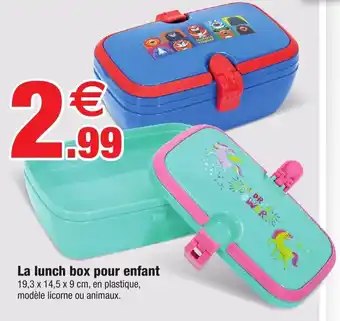 Bazarland La lunch box pour enfant offre