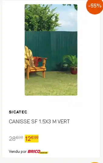 Canisse sf 1.5x3 m vert