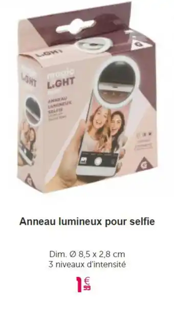 Gifi Anneau lumineux pour selfie offre