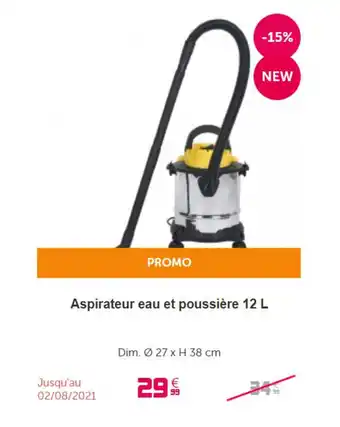 Gifi Aspirateur eau et poussière 12 l offre