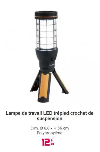 Gifi Lampe de travail LED trépied crochet de suspension offre
