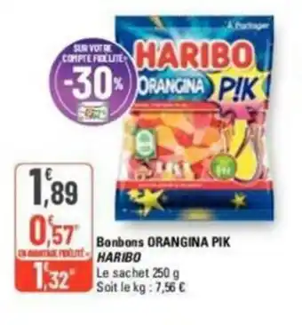 G20 Bonbons orangina pik haribo offre