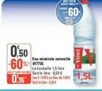 G20 Eau minerale naturelle vittel offre