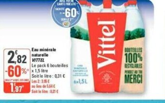 G20 Eau minerale naturelle vittel offre