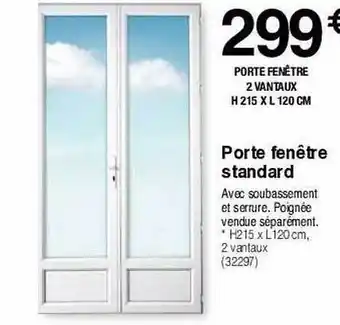 Chretien Matériaux Porte fenêtre standard offre